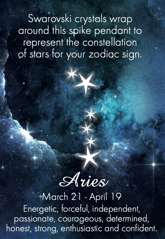 Aries zodiac constellation star map with the characteristic traits for those born under the Aries star sign