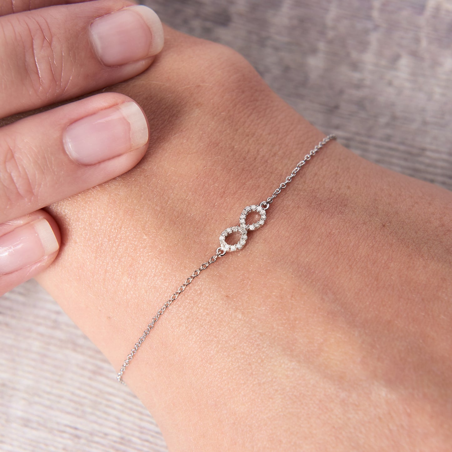 Diamond Infinity Bracelet