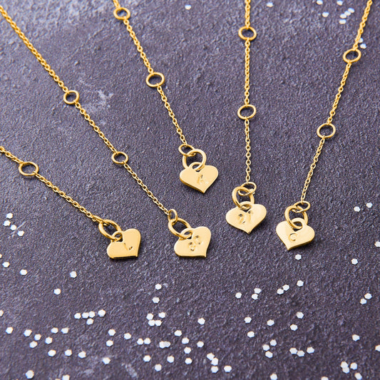 Personalised Diamond Star Necklace in Gold Vermeil