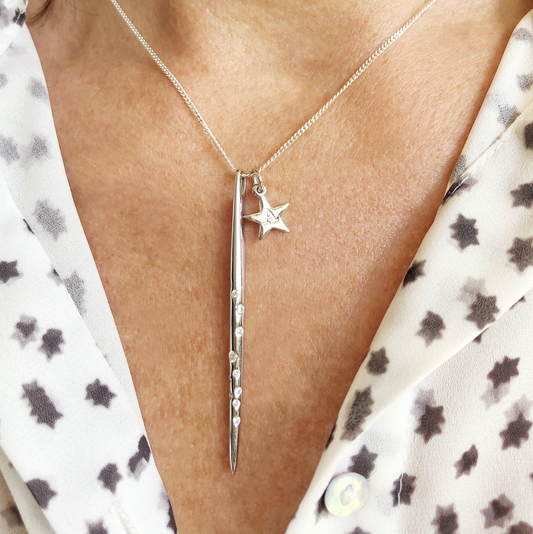 Personalised Silver Star Constellation Necklace