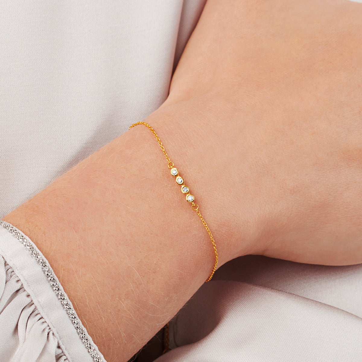 Diamond Milestone Birthday Bracelets