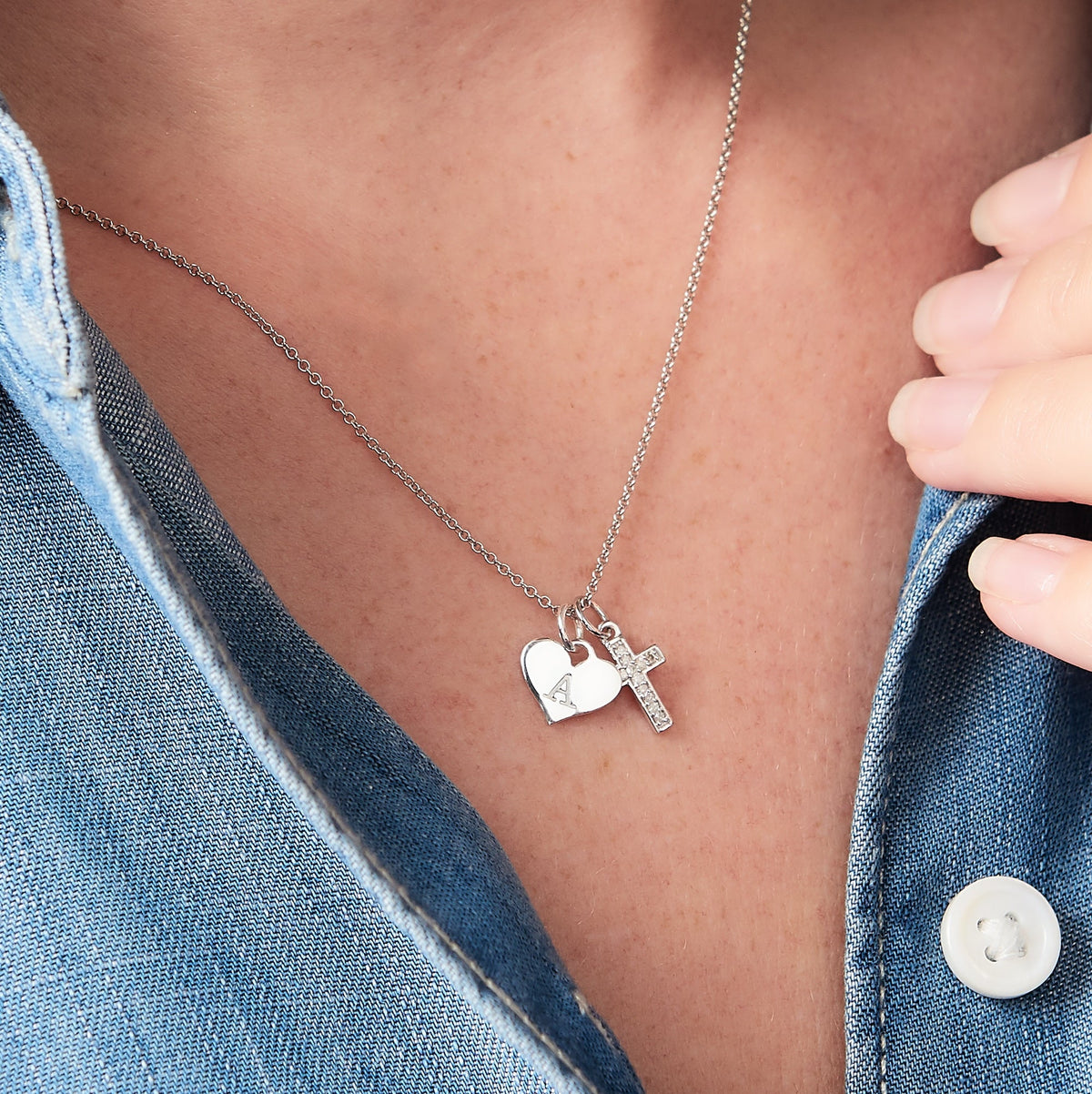 Personalised Dainty Diamond Necklaces