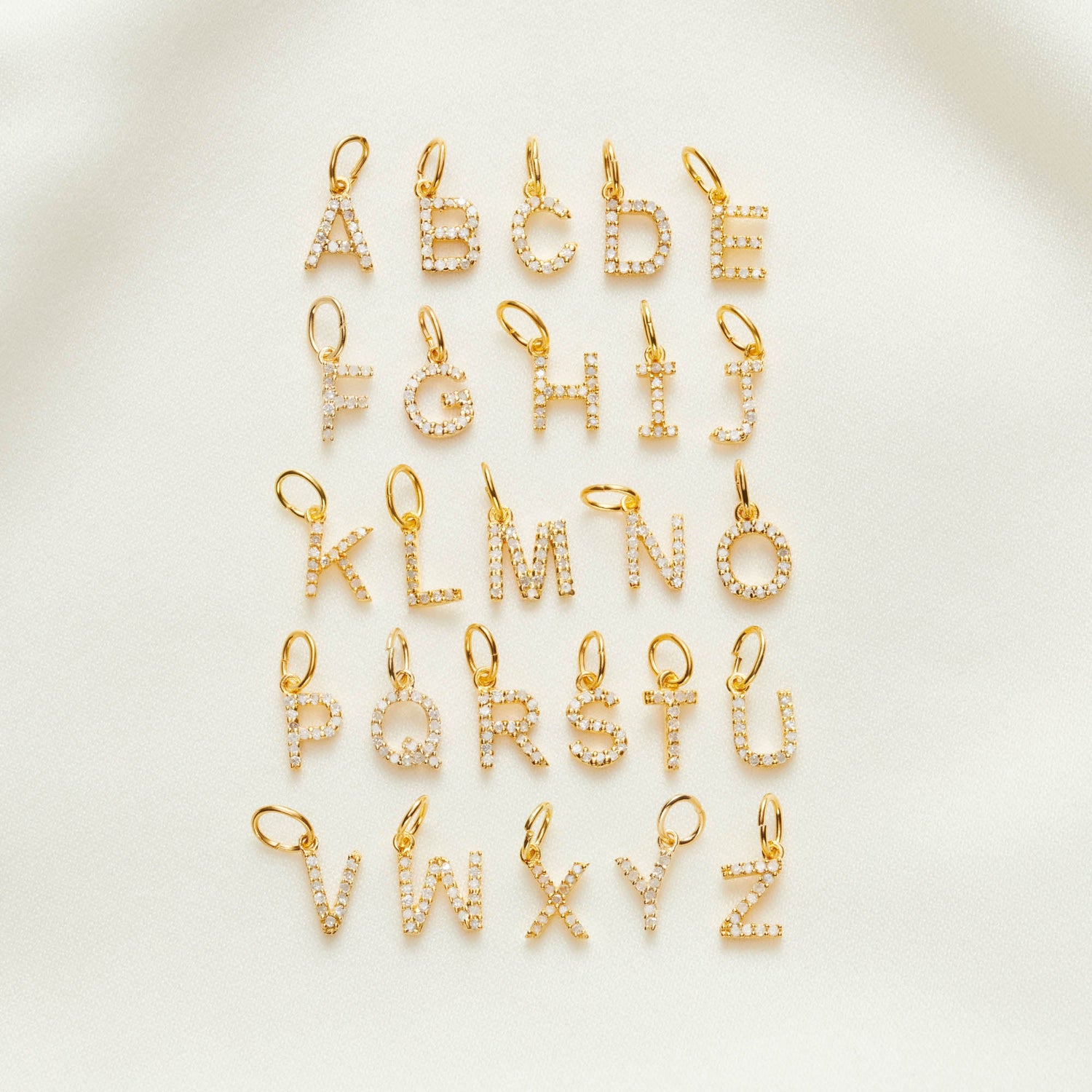 Diamond Initial Necklaces