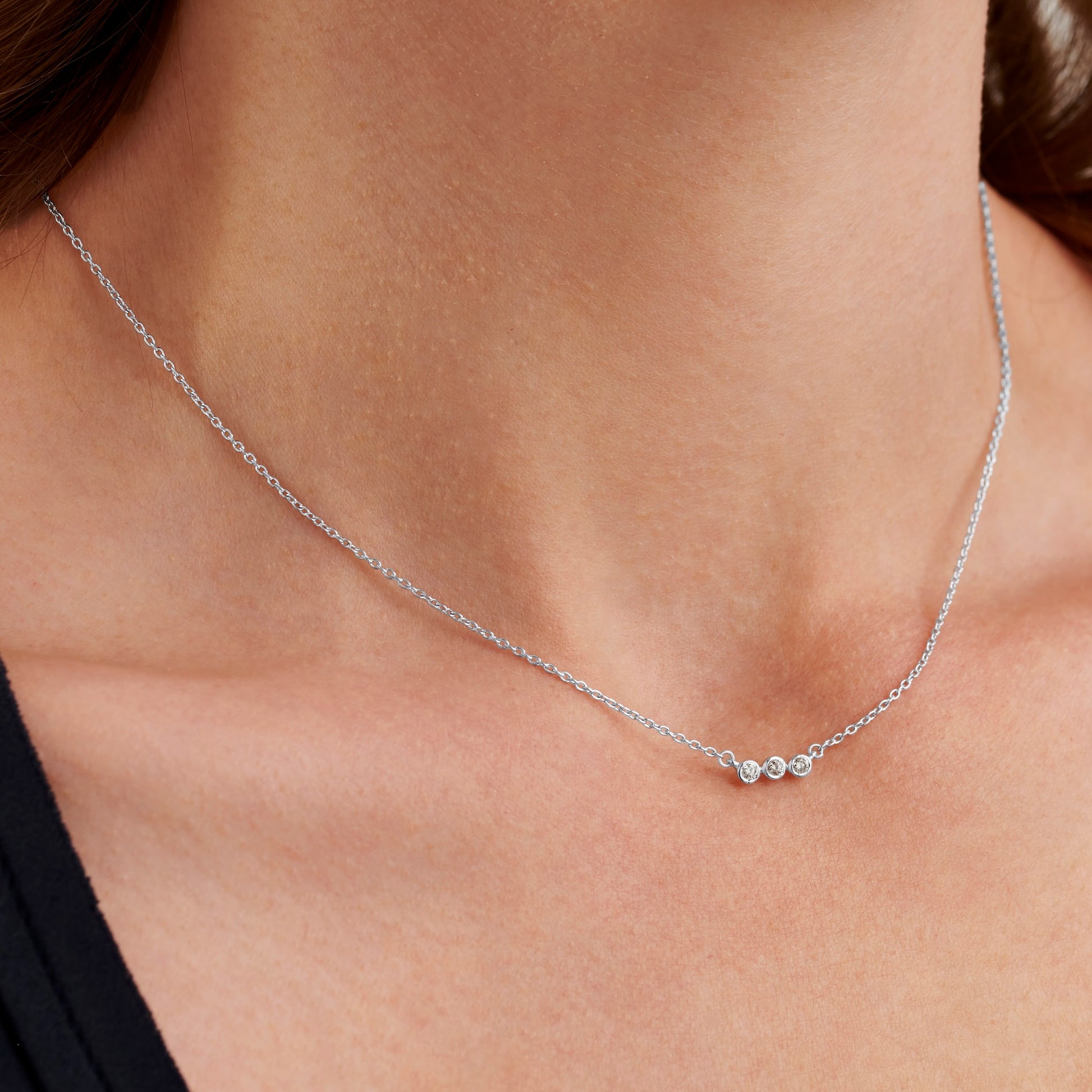 30th birthday diamond decade necklace by Claudette Worters