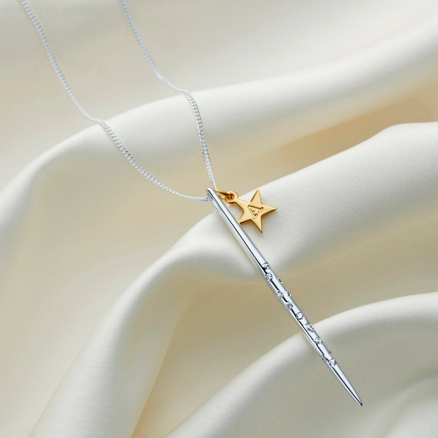 Personalised Gold Star Constellation Necklace