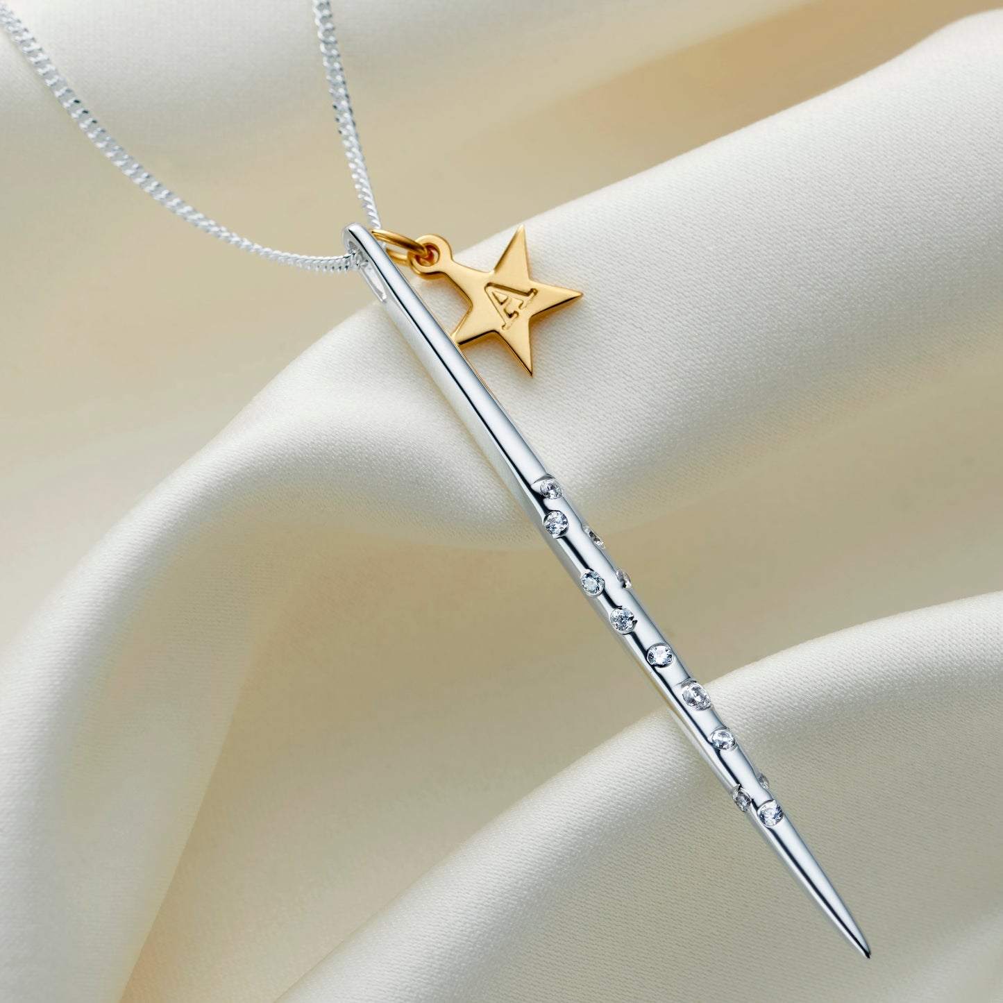 Personalised Gold Star Constellation Necklace